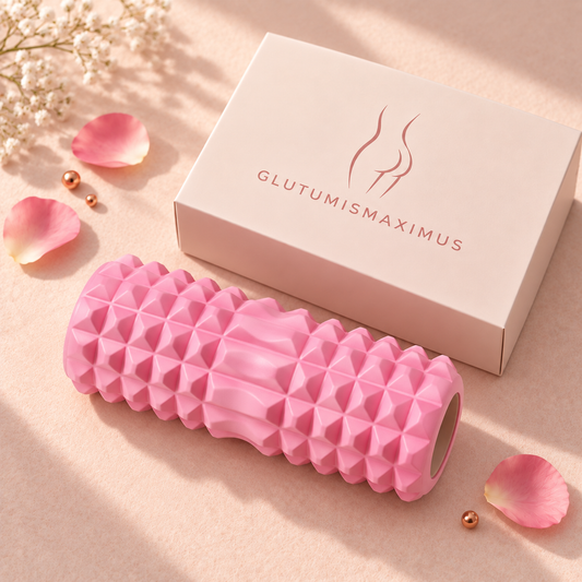 GlutumisMaximus 30 cm pink recovery foam roller flat lay